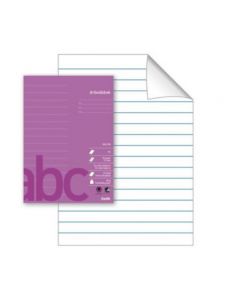 Arbeidsbok Bantex A4 med 24 ark av 80g 16 linjer, lyslilla