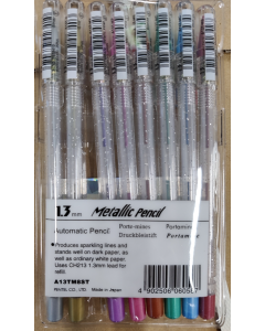 Pentel 1.3mm Metallic automatic pencil A13TM8ST