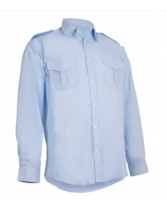 Arbeidsskjorte Wenaas uniformsjorte arbeidstøy lyseblå lang arm