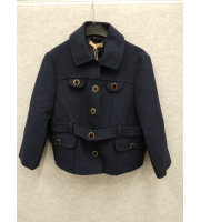 Jakke fra Michael Kors mørk blå farge navy str 10




Lekker jakke i ull med fantastiske knapper og detaljer.