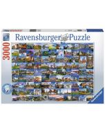 Puslespill Ravensburger 3000 brikker 99 Vakre steder i Europa     Tar du en utfordring? Dette puslespillet har et sammensatt motiv av 99 steder rundt om i Europa.